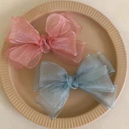1pc Mesh Gauze Bow Hairpins Baby Headwear Back Head Hair Clip Fairy Princess Girl Bowknot Top Clips Sweet Kids Barrettes Headdre