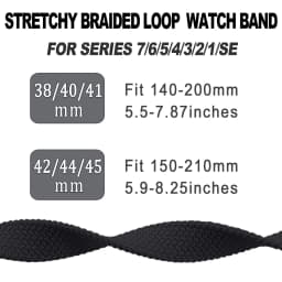 Braided Solo Loop For Apple watch Strap 40mm 41mm 45mm 44mm 49mm 38mm Silm Nylon bracelet iWatch series 9 8 7 3 se Ultra 2 strap