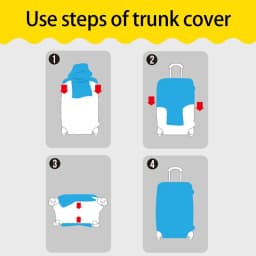Luggage Protective Cover Dust Cover Anti-Scratch Portable Suitcase Trunk Holders Case Travel Accessories Gold Letter Printing