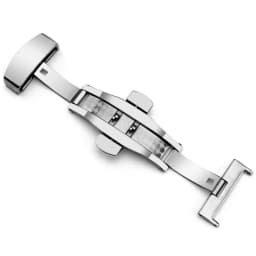 Stainless Steel Butterfly Buckle Polished Button Watchband Buckle 10/12/14mm 16mm 20mm 22mm 24mm Watch Straps Clasp Accessories