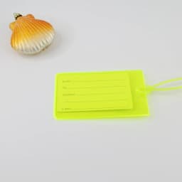 10PCS Soft Pvc Travel Luggage Tag  Airplane Color Silicone Wholesale Suitcase Label Accessories Bag Name Air Tag Card Sleeve