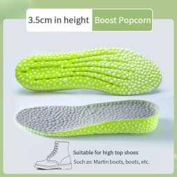 1Pair Boost Height Increase Shoes Insoles Men Women Soft Comfort Running Sports Insole for Feet 1.5/2.5/3.5cm Growing Shoe Pads