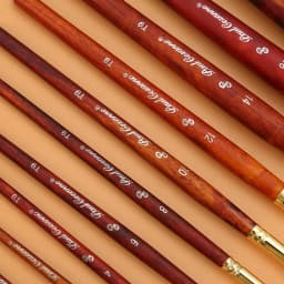 Mixed Hair Round Tip Mop Brush, Watercolor Pen Water Chalk Art Crochet Pen School Art Supplies, Painting Professional Brush
