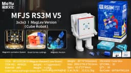 NEW 2023 MoYu RS3M V5 3X3 Magnetic Magic Speed Cube Stickerless Professional Fidget Toys RS3 M V5 Cubo Magico Puzzle