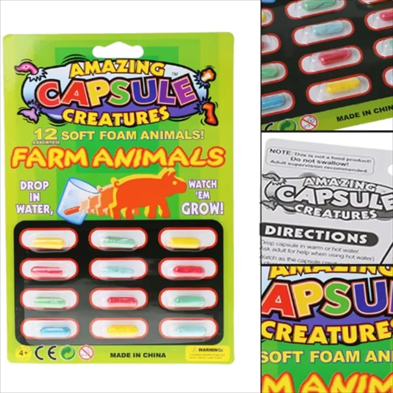 Bubble Swelling Capsules Bath Toy Absorbent Sponge That Grow Larger When Exposed To Water Small Animal Children's Cognitive Toys