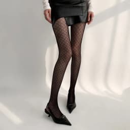 Korean Ladies Rhombus Plaid Pantyhose Retro Women Sexy Hottie Nylon Mesh Tights Gothic Lolita Fishnet Body Stockings Ins Style