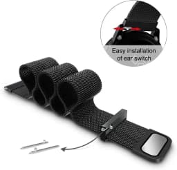22mm 20mm Strap for Samsung Galaxy Watch 7/6/5/4 44mm/40mm Magnetic Loop Bracelet Galaxy Watch 4/6 Classic 47mm 46mm Metal Band