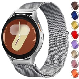 22mm 20mm Strap for Samsung Galaxy Watch 7/6/5/4 44mm/40mm Magnetic Loop Bracelet Galaxy Watch 4/6 Classic 47mm 46mm Metal Band
