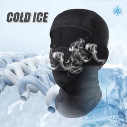 Motorcycle Balaclava Cooling Full Face Mask Summer Breathable Motorbike Riding Hood Neck Cover Motocross Cycling Helmet Headgear