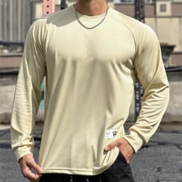 High Quality Autumn Men Long Sleeved T-Shirt Fashion Sport Round Collar Fitness Running Mesh Breathability Training T-Shirt Men