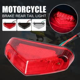 Universal 12V Motorcycle Tail Rear Light Lamp Taillight Motor Brake Stop Lights License Plate Light Parts Dropshipping