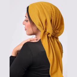 Ramadan Crinkle Muslim Hijab Caps Wrap Head Soft Elastic Long Tail Turban Bonnet Fashion Solid Color Headdress Wearable