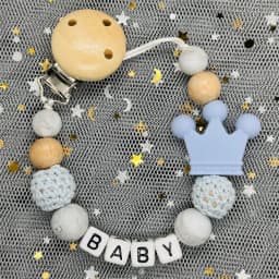 Custom Personalized Name Pacifier Clips BPA Free Silicone Baby Pacifier Clips Colorful Pacifier Chain Holder Teething