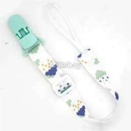 Custom Personalized Name Pacifier Clips BPA Free Silicone Baby Pacifier Clips Colorful Pacifier Chain Holder Teething