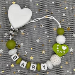 Custom Personalized Name Pacifier Clips BPA Free Silicone Baby Pacifier Clips Colorful Pacifier Chain Holder Teething