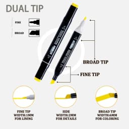 24-80 Colors Artist Double Headed Art Marker Pen Graffiti Manga Sketch Based Soft Brush For School Markers Art Supplies