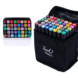 24-80 Colors Artist Double Headed Art Marker Pen Graffiti Manga Sketch Based Soft Brush For School Markers Art Supplies