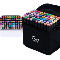 24-80 Colors Artist Double Headed Art Marker Pen Graffiti Manga Sketch Based Soft Brush For School Markers Art Supplies