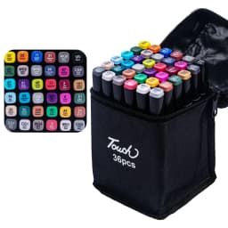 24-80 Colors Artist Double Headed Art Marker Pen Graffiti Manga Sketch Based Soft Brush For School Markers Art Supplies