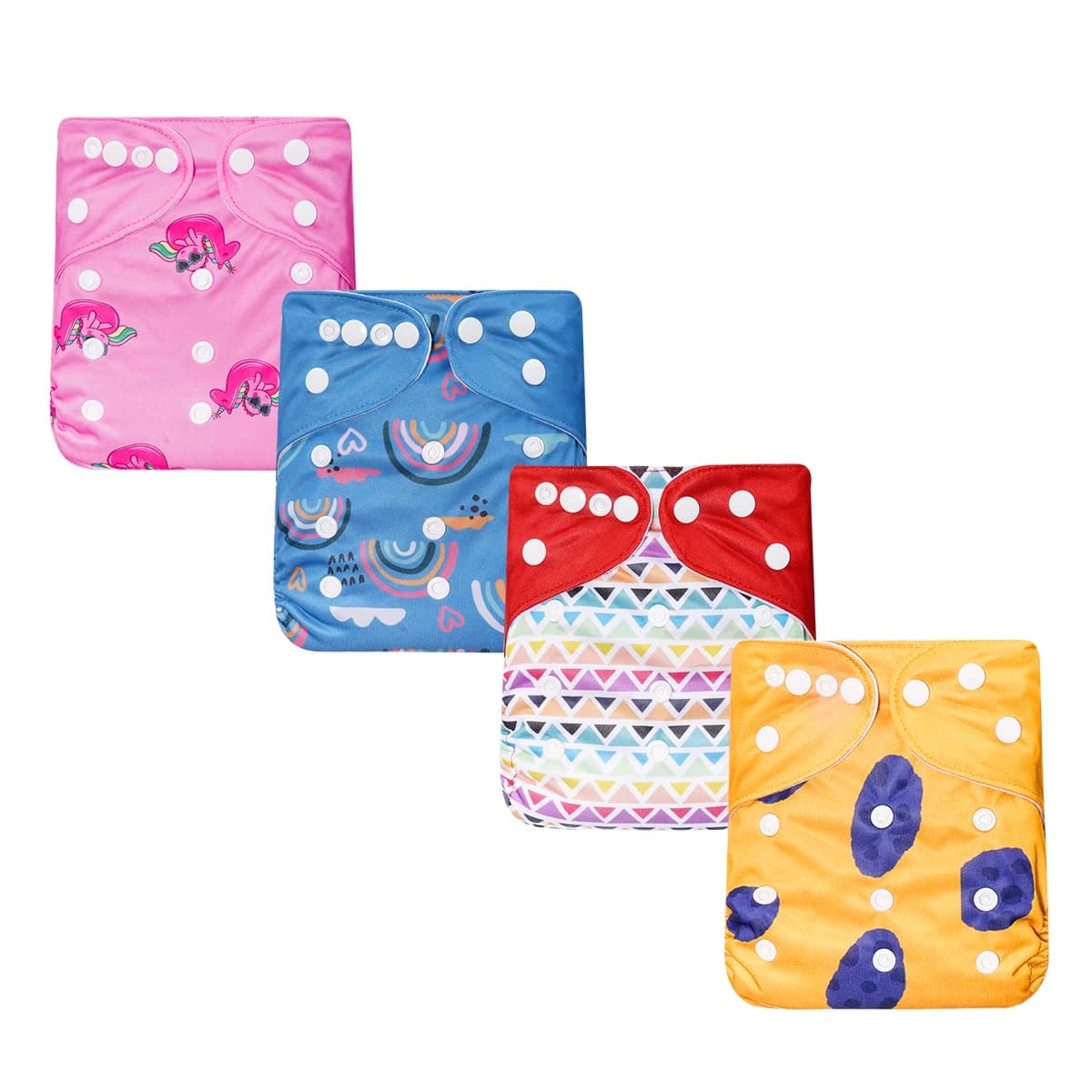 HappyFlute New One Piece Design 3-15KG Baby Soft Suede Cloth Inner Can Be Adjustable &Reusable Diaper Pocket Baby Cloth Diaper