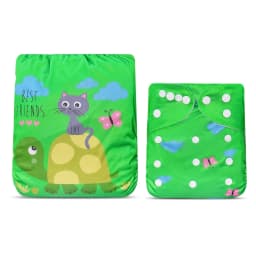 HappyFlute New One Piece Design 3-15KG Baby Soft Suede Cloth Inner Can Be Adjustable &Reusable Diaper Pocket Baby Cloth Diaper