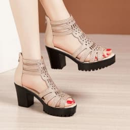 New Women's Fish Mouth Shoes Wedges Hollow Out Anti slip Sandals Ladies Casual Low Heel Sandals Fashion open toe Mujer Footwear