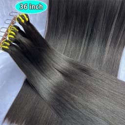 16A Raw Virgin Bone Straight 100% Human Hair Bundles Double Weft Unprocessed Vietnamese Hair Extensions 10-36 inch Natural Black
