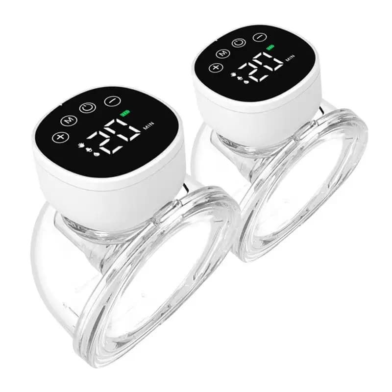 New Upgrades Wearable Breast Pump Hands Free Electric Portable Wearable Breast Pumps BPA-free Breastfeeding Milk Collector