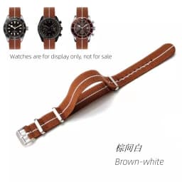 Elastic Nylon Watchband 60s French Troops Parachute Bag Nato Strap 18mm 20mm 22mm Smartwatch Outdoor Sport waterproof bracelet