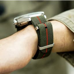 Elastic Nylon Watchband 60s French Troops Parachute Bag Nato Strap 18mm 20mm 22mm Smartwatch Outdoor Sport waterproof bracelet