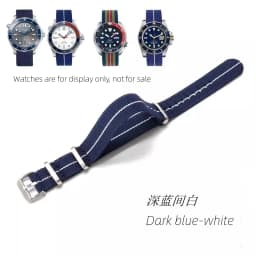 Elastic Nylon Watchband 60s French Troops Parachute Bag Nato Strap 18mm 20mm 22mm Smartwatch Outdoor Sport waterproof bracelet
