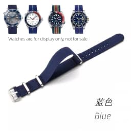 Elastic Nylon Watchband 60s French Troops Parachute Bag Nato Strap 18mm 20mm 22mm Smartwatch Outdoor Sport waterproof bracelet