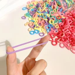 100 Pieces of Children's Cartoon Cute Rubber Bands for Girls to Tie Their Hair Without Damaging It Hair Ropes and Hair Ties.