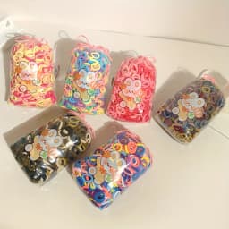 100 Pieces of Children's Cartoon Cute Rubber Bands for Girls to Tie Their Hair Without Damaging It Hair Ropes and Hair Ties.