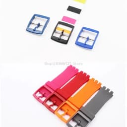 1pcs Plastic Watch Clasp for Swatch Strap 16mm 19mm 20mm Colorful Watch Band Pin Buckle Women Wen Watch Button Accessories