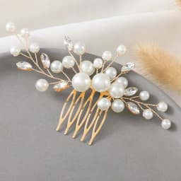 Handmade Pearls Hair Combs Crystal Rhinestone Hairbands Clips Wedding Hair Accessories For Women Bride Headbands