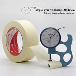 1PC 20M Low Viscosity Masking Tape White 6mm-50mm Single Side Tape Adhesive Crepe Paper for Oil Painting Sketch Drawing Supplies