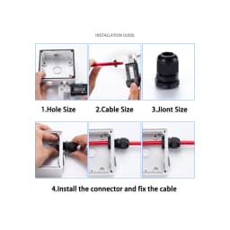 10PCS Waterproof Cable Gland M8 M12 M16 M20 M25 M32 M40 Black Plastic Seal Joint Nylon IP68 White Cable Fixing Nylon Connector