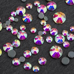 Hotfix Rhinestone Crystal Clear AB Flatback Iron On Strass Stones Hot Fix Rhinestones for Needlework Decorations Clothes Beads