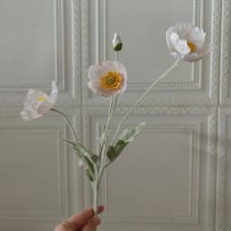 Artificial Flowers Fake Poppy Silk Flowers Long Stem Housewarming Garden Table Wedding DIY Party Wedding Bridal Bouquet Decor