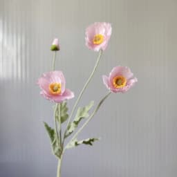 Artificial Flowers Fake Poppy Silk Flowers Long Stem Housewarming Garden Table Wedding DIY Party Wedding Bridal Bouquet Decor