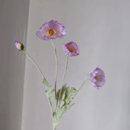 Artificial Flowers Fake Poppy Silk Flowers Long Stem Housewarming Garden Table Wedding DIY Party Wedding Bridal Bouquet Decor