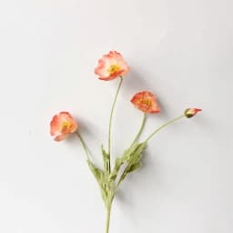Artificial Flowers Fake Poppy Silk Flowers Long Stem Housewarming Garden Table Wedding DIY Party Wedding Bridal Bouquet Decor
