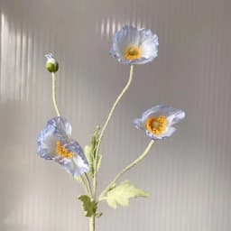 Artificial Flowers Fake Poppy Silk Flowers Long Stem Housewarming Garden Table Wedding DIY Party Wedding Bridal Bouquet Decor