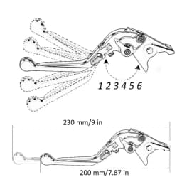 For Honda CB650R CB650F CB650R CBR650R 2014-2024 Motorcycle Adjustable Handles Lever Accessories Short&Long Brake Clutch Levers