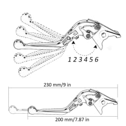 For Honda CB650R CB650F CB650R CBR650R 2014-2024 Motorcycle Adjustable Handles Lever Accessories Short&Long Brake Clutch Levers