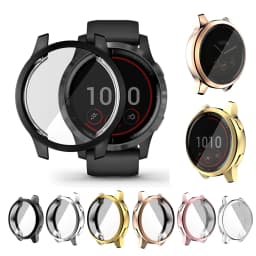 Silicone Protective Case For Garmin Venu 2 Plus 2S 3 Protector Frame Cover Shell For Garmin Vivoactive 4S / 4 Smart Watch Bumper