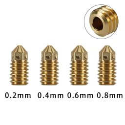 Hotend Kit For Bambu Lab A1/A1 Mini High Flow 0.2/0.4/0.6/0.8mm Hardened Steel Nozzle Quick Swap Hot End Assembly Replacement