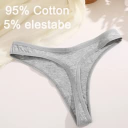 5Pcs/set Low-Rise Waist Panties Sexy G-string Cotton Seamless High Elasticity Underpants Solid Color Breathable Lady Underwear