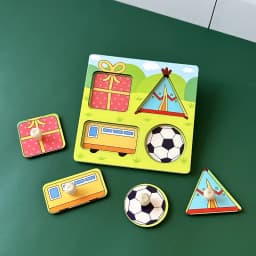 Baby Toys Montessori Wooden Puzzles Hand Grab Boards Toys Kids Early Learning Educational Cartoon Animal Fruit Vehicle Cognitive